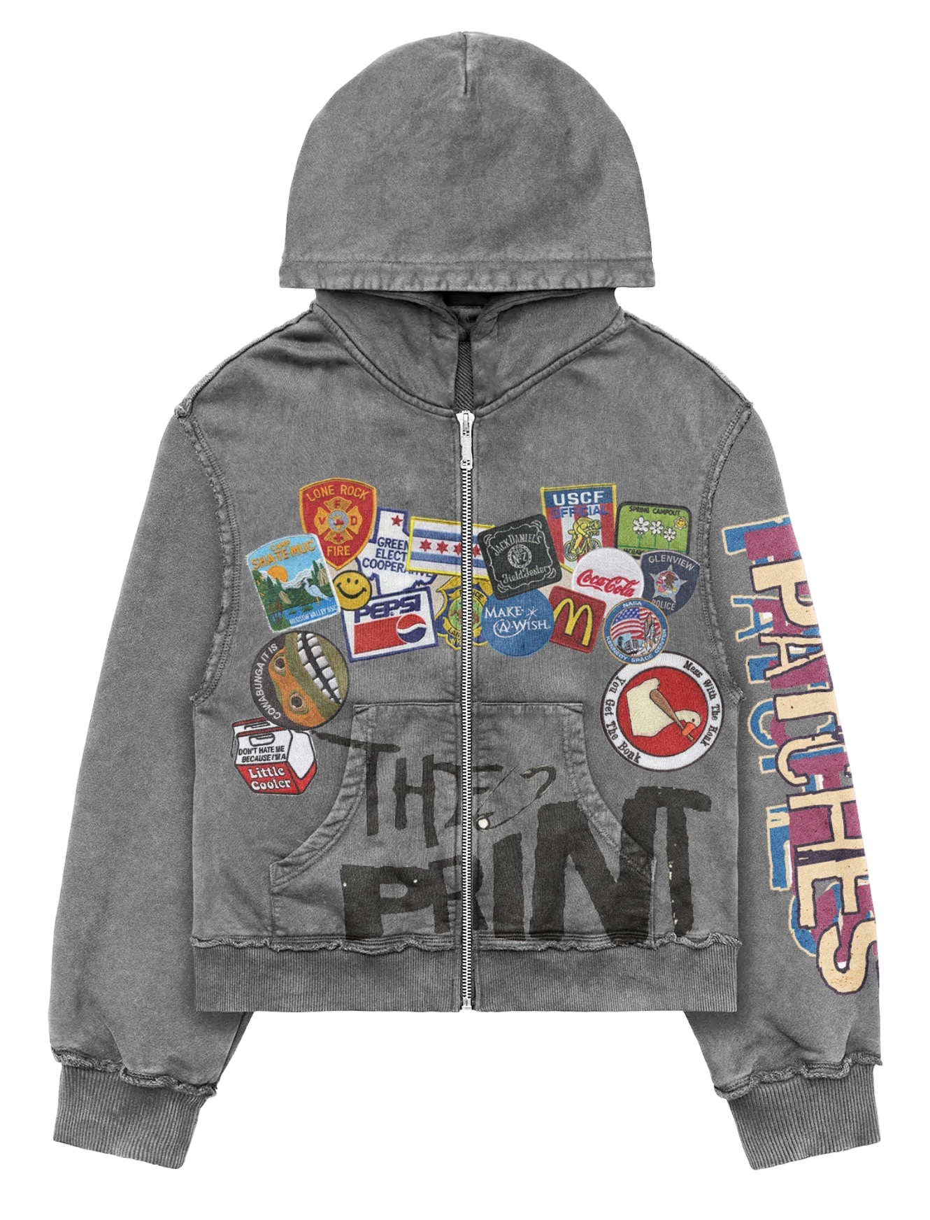 The Print zip up hoodie image 0