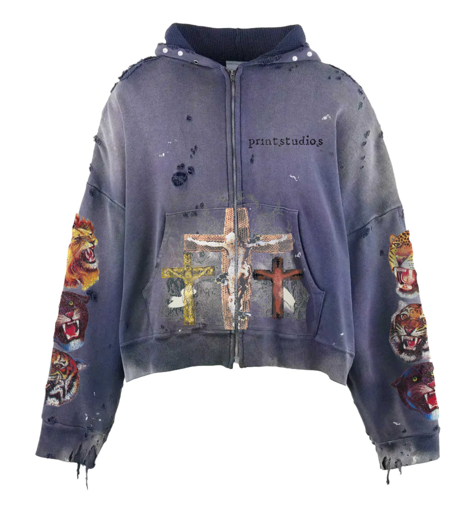 Arced Zip up hoodie image 0