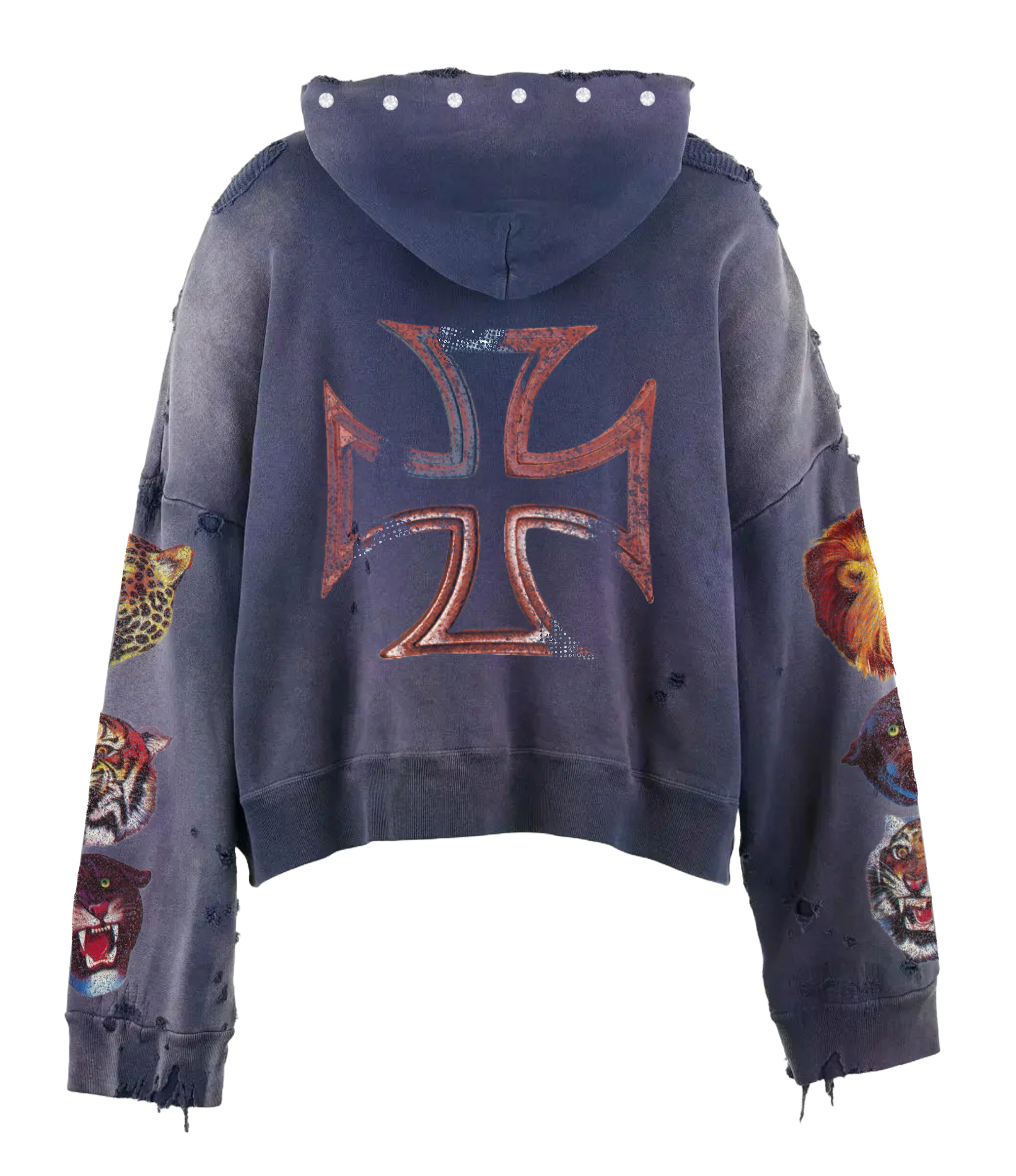 Arced Zip up hoodie image 1
