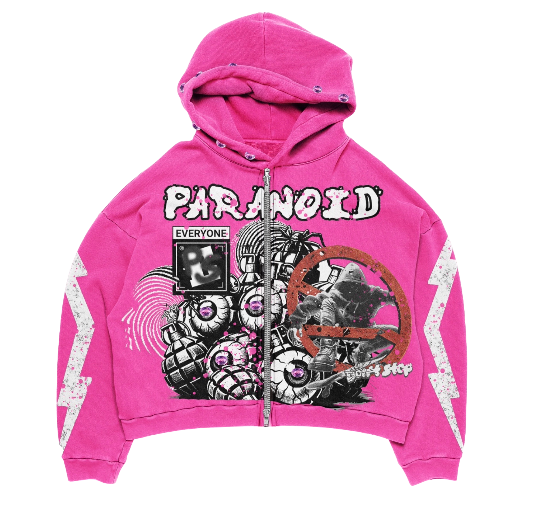 Paranoid Zip up hoodie image 0