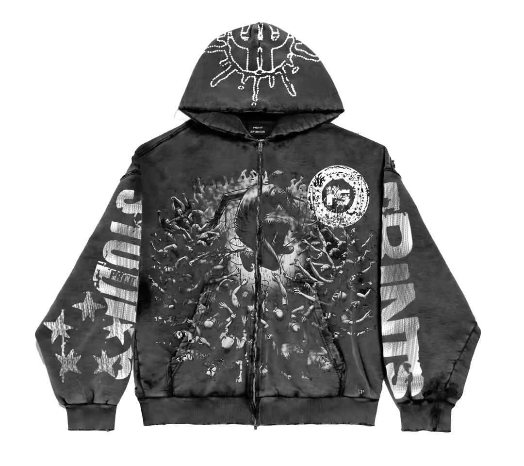 Crowded Zip up hoodie image 0