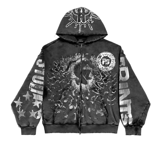 Crowded Zip up hoodie image 0