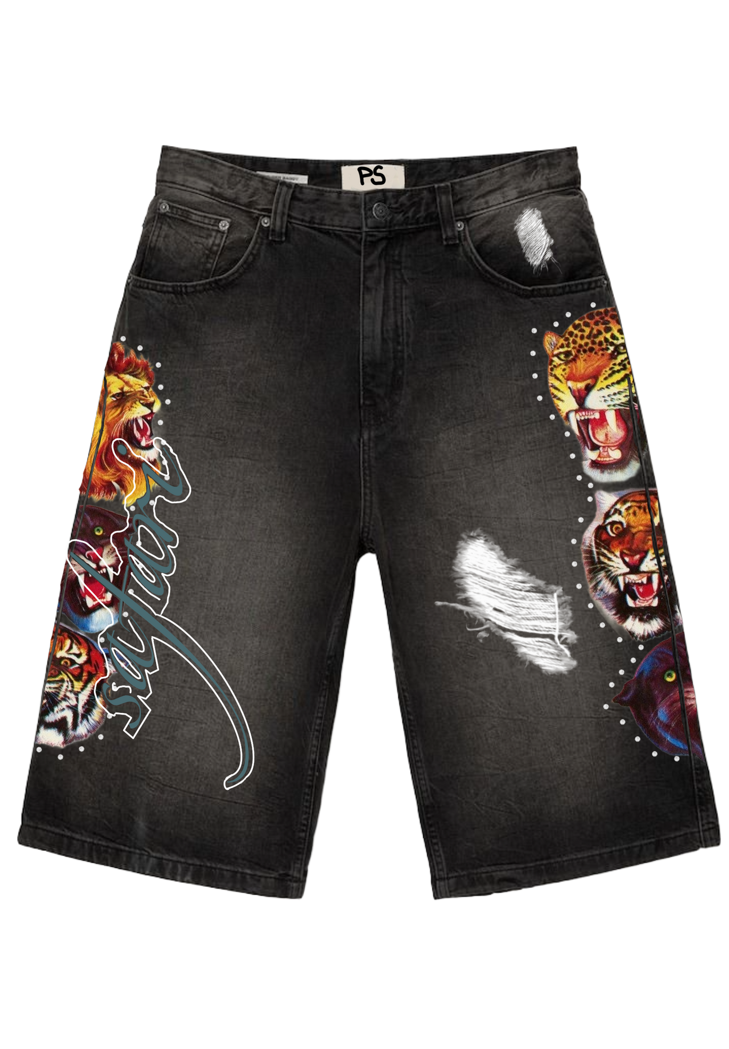 Safari Lion Jorts image 0