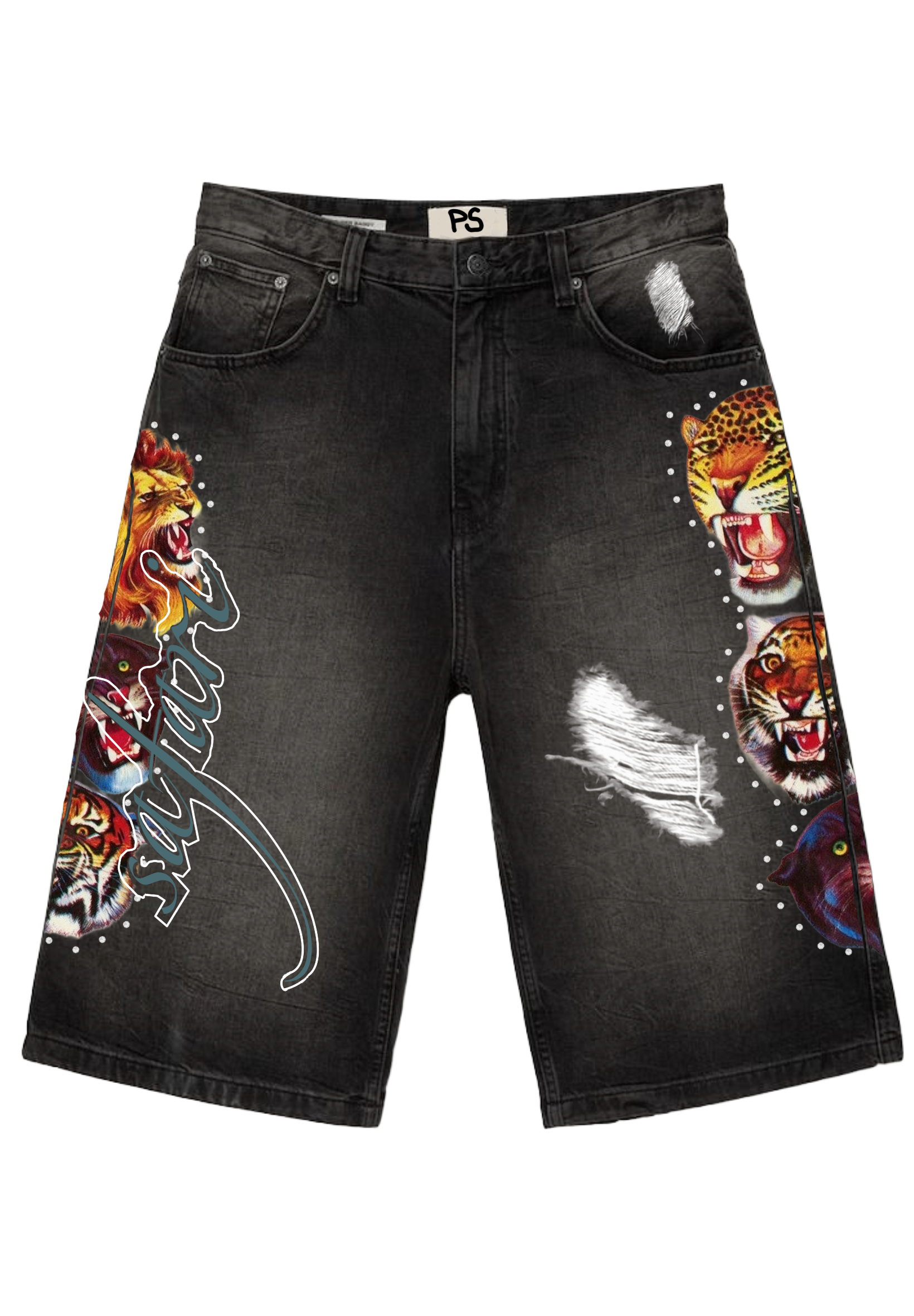 Safari Lion Jorts image 0
